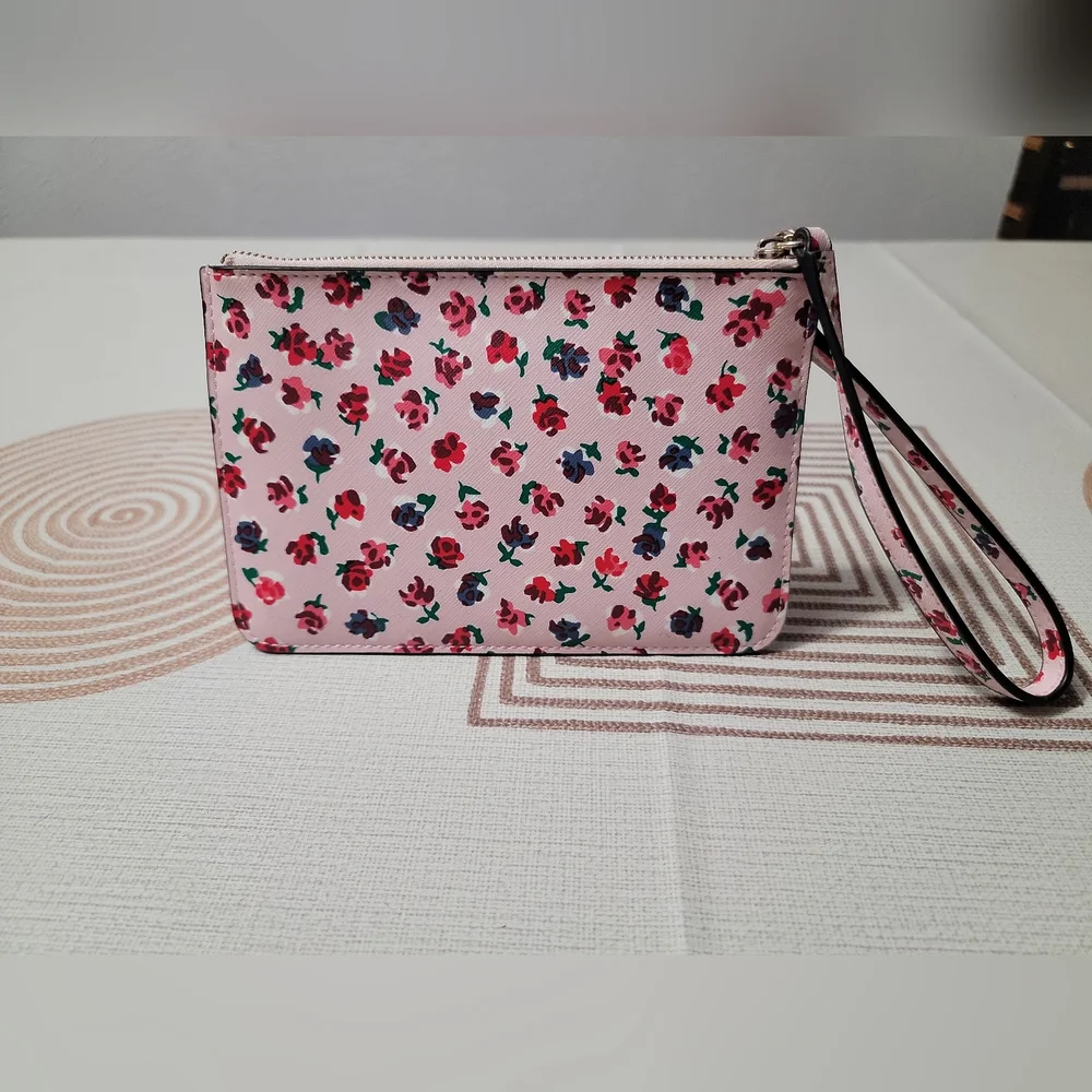 Kate Spade Pink Floral Clutch - Picture 2 of 7